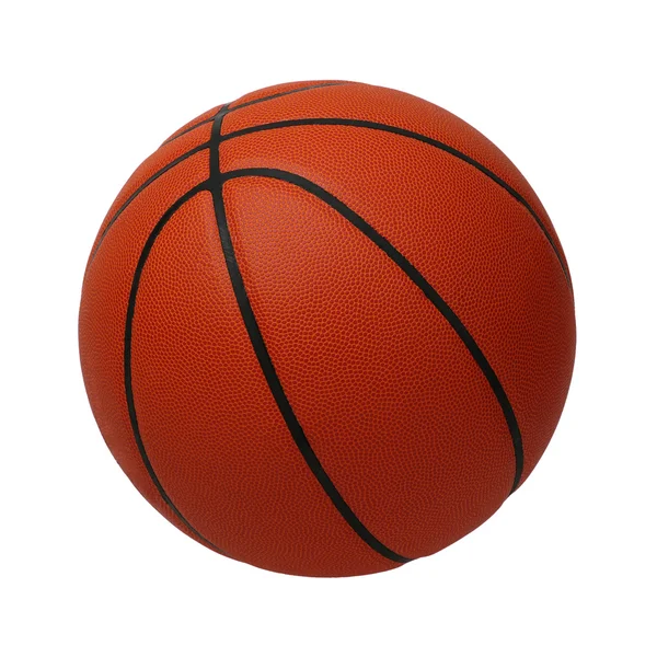 Basketball isoliert auf einem weißen — Stockfoto