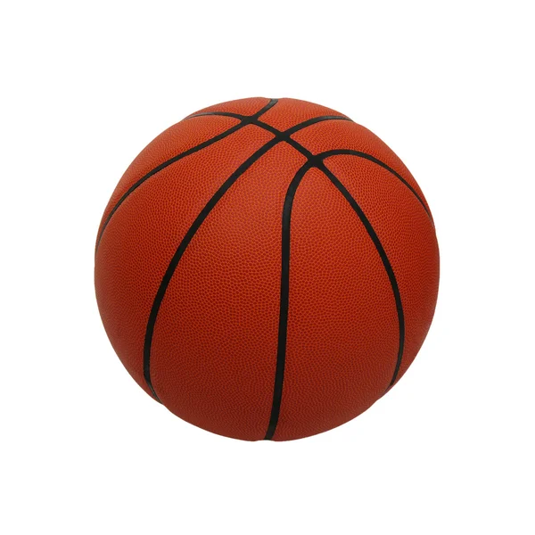 Basketbal izolovaných na bílém — Stock fotografie