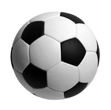 beyaz üzerine futbol topu