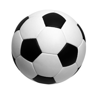 beyaz üzerine futbol topu