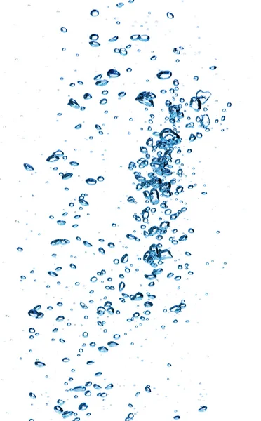 Luftblasen auf Weiß — Stockfoto