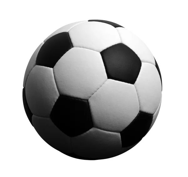 Bola de futebol em branco — Fotografia de Stock