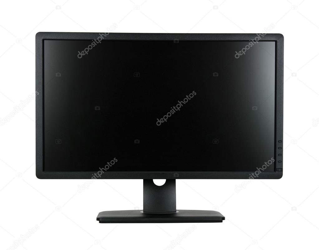 Computer monitor isolated on white