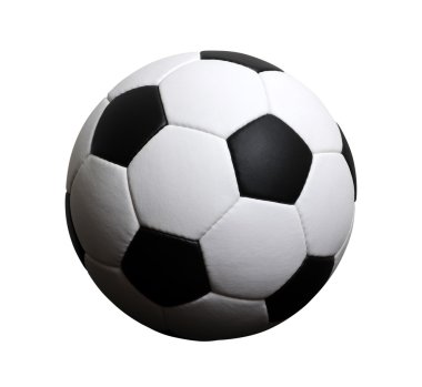 Futbol topu beyazda izole edildi