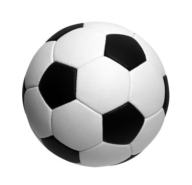 Futbol topu beyazda izole edildi