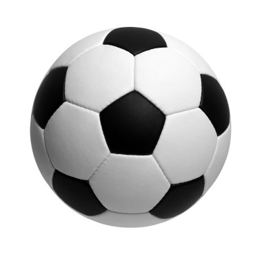 Futbol topu beyazda izole edildi