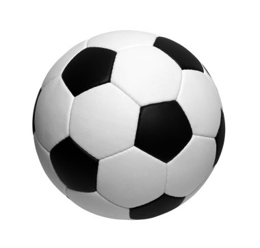 Futbol topu beyazda izole edildi