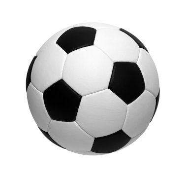 Futbol topu beyazda izole edildi