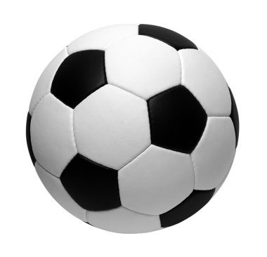 Futbol topu beyazda izole edildi