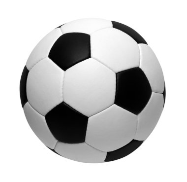 Futbol topu beyazda izole edildi