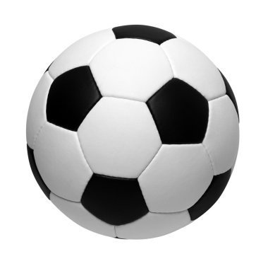 Futbol topu beyazda izole edildi