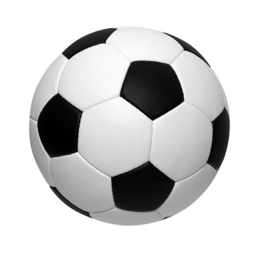 Futbol topu beyazda izole edildi