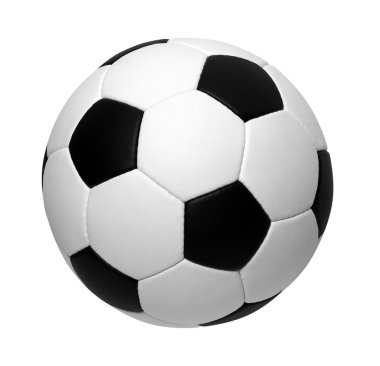 Futbol topu beyazda izole edildi