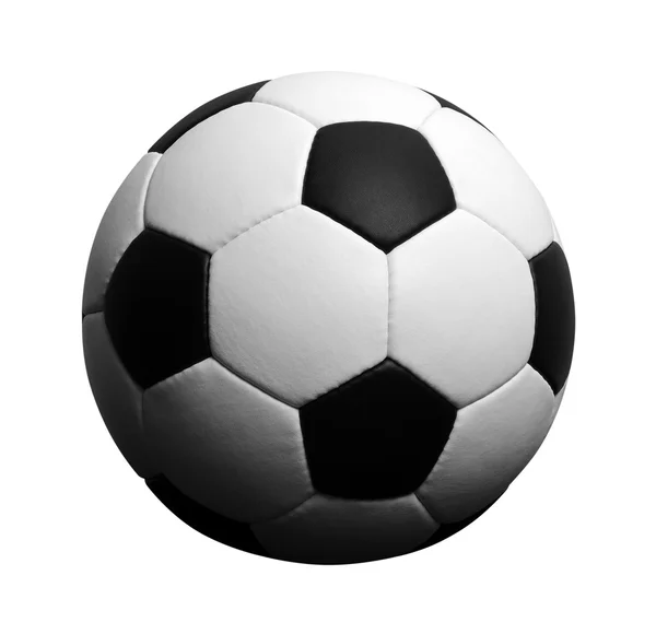 Piłka nożna izolowana na białym — Zdjęcie stockowe
