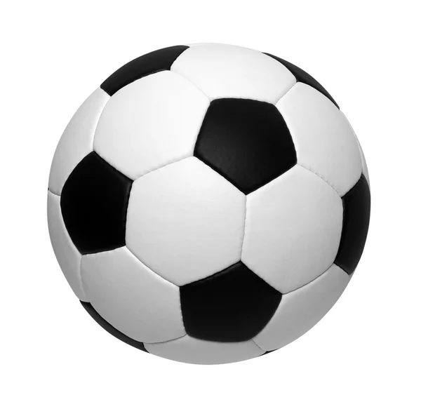 Ballon de football isolé sur blanc — Photo