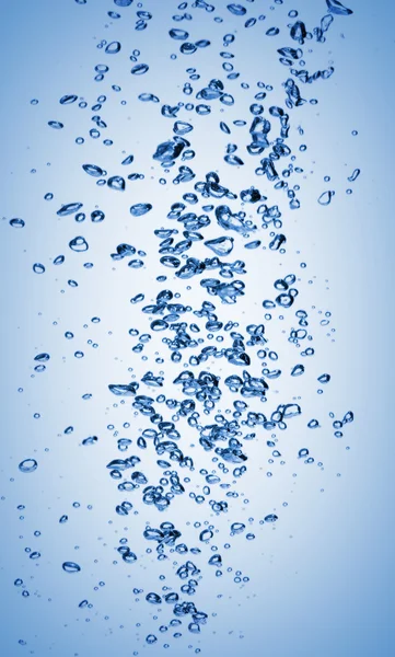 Air bubbles over white — Stock Photo, Image