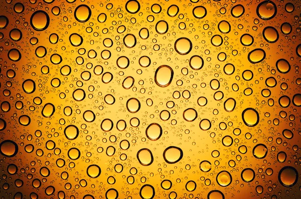 Drops on beer background — Stock Photo, Image