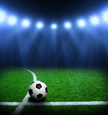 Futbol topu ve Stadyumu