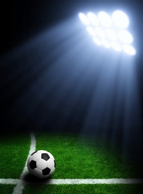 Futbol topu ve Stadyumu