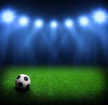 Futbol topu ve Stadyumu