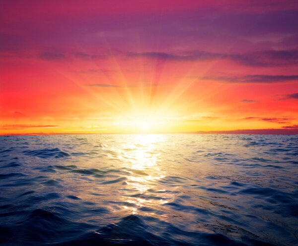  Море и закат
