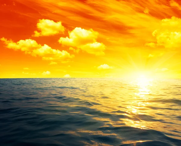 Moře a západ slunce — Stock fotografie