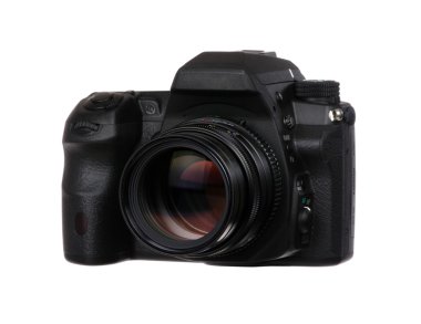 2Kamera beyaz izole lens ile