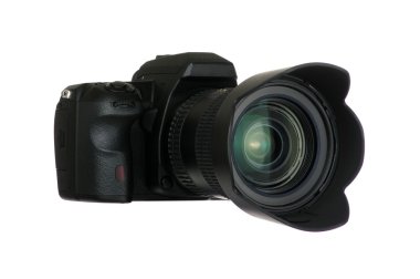 2Kamera beyaz izole lens ile
