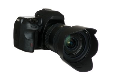 2Kamera beyaz izole lens ile