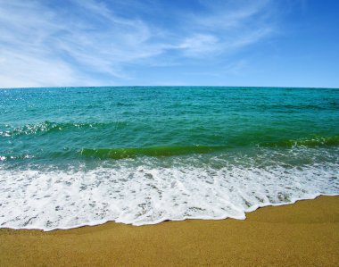 mavi deniz ve gökyüzü