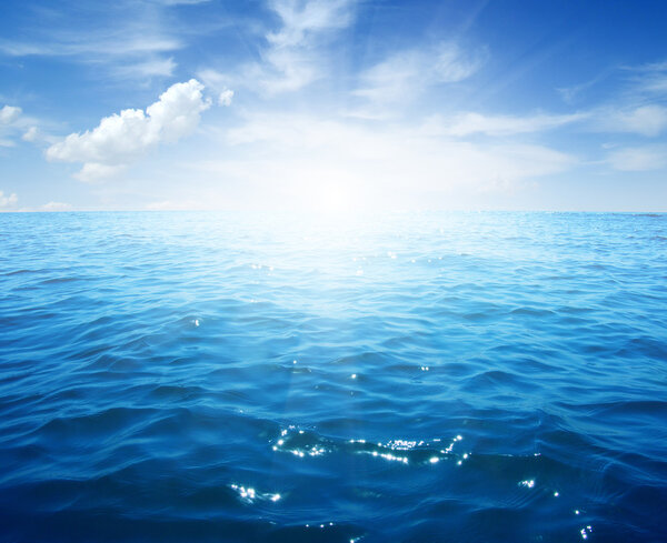 Blue sea and sky