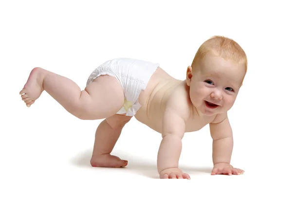 Baby isolated on white — Stock Photo, Image