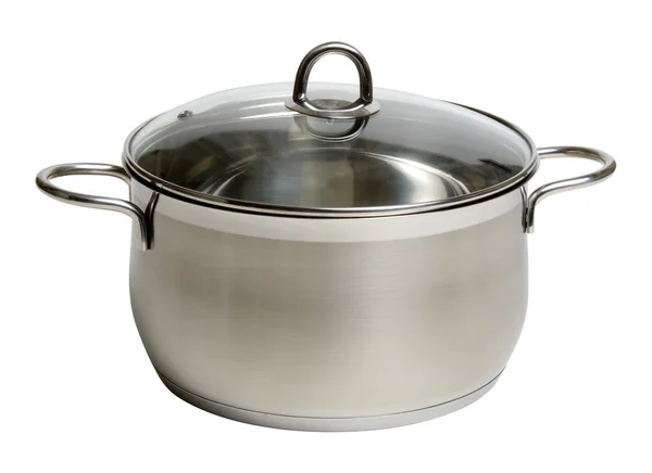 Steel cooking pot — Stock Photo, Image