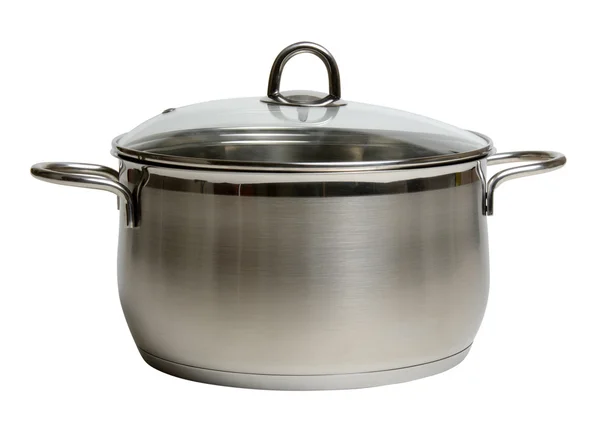 Steel cooking pot — Stock Photo, Image