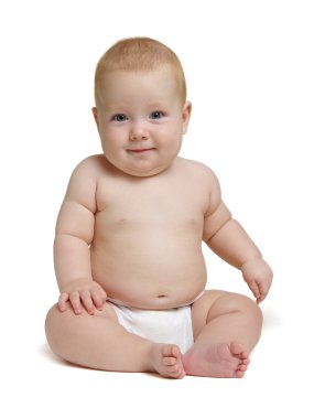 gülümseyen şirin bebek 