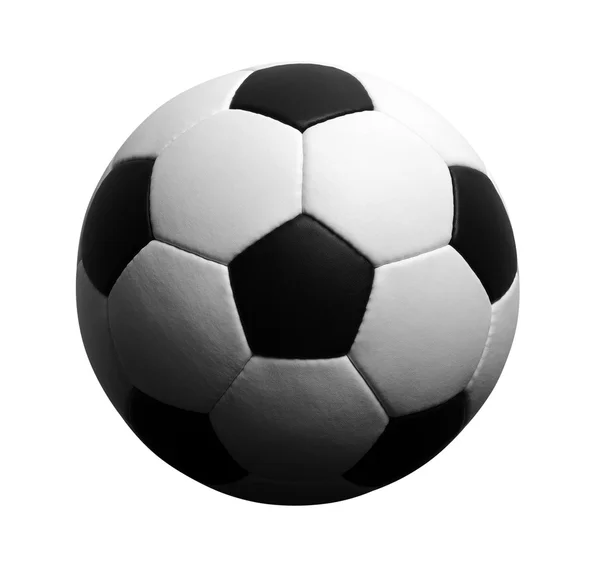 Fußball auf weiß — Stockfoto