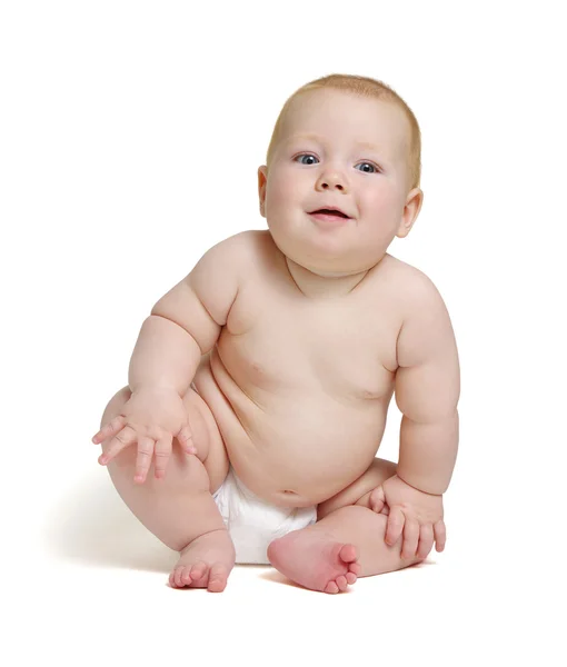 Mosolygó aranyos baba — Stock Fotó