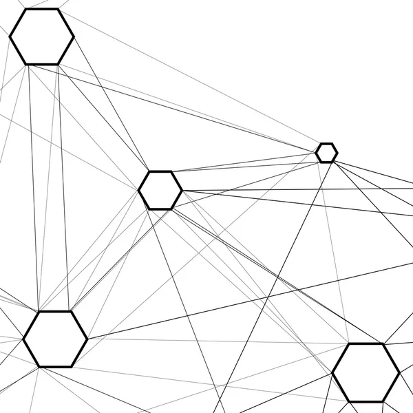 Conexão molecular abstrata — Vetor de Stock