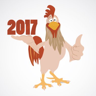 Karikatür komik horoz