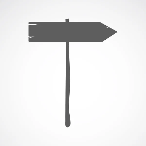 Tahta yol tabelası — Stok Vektör