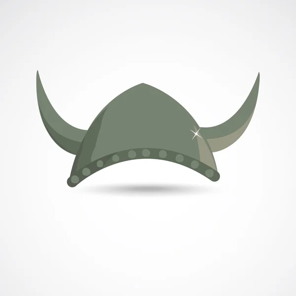 Ancient viking helmet — Stock Vector