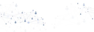 Soyut insan bağlantıları başlık arkaplanı