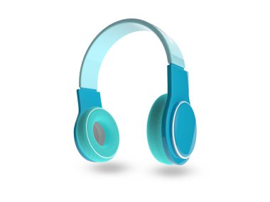 Kulaklıklar manşetlerde. 3B Hazırlama.