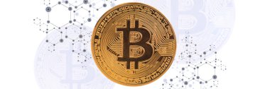 Manşet arka planında altın bitcoin