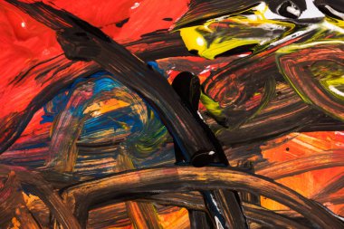 Renkli desenli pastel çubuk tozu