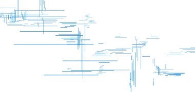 soyut blues çizgileri beyaz üzerine dizayn