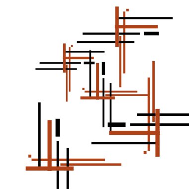 soyut kırmızı ve siyah küpler