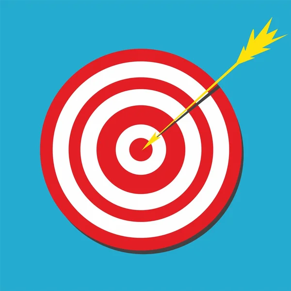 Röd dart mål målet — Stock vektor