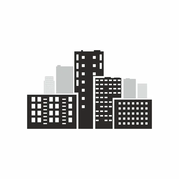 Ilustración vectorial de ciudad — Vector de stock