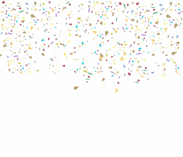 Geburtstags-Hintergrund mit Konfetti — Stockvektor